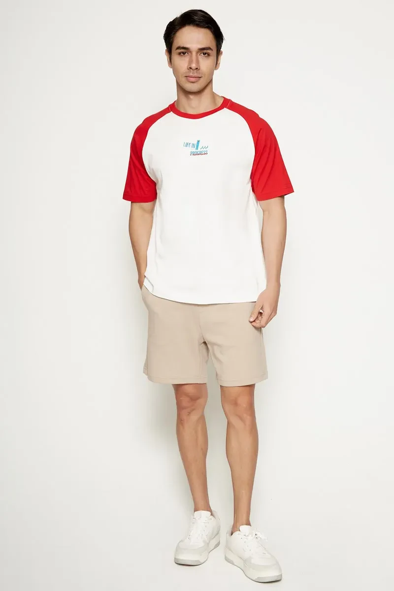 MEN CASUAL GRAPHIC TEE OFF WHITE