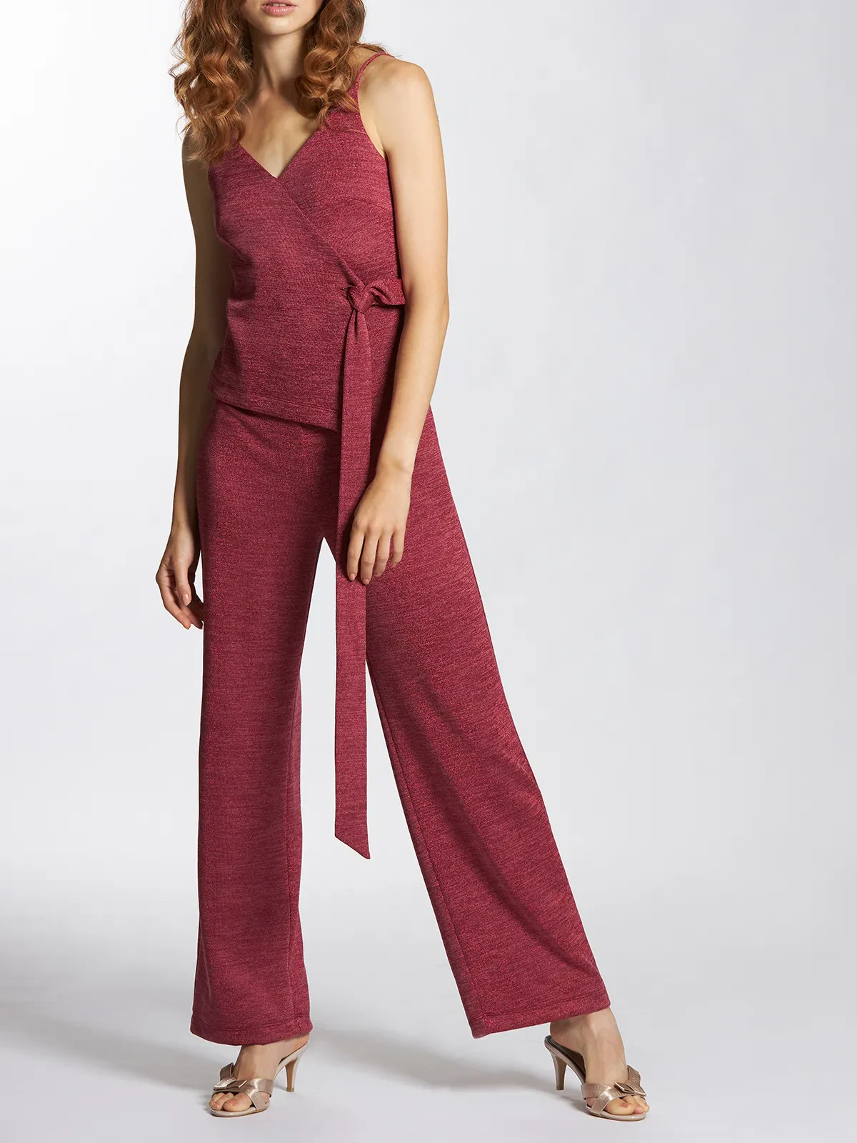 Camisole Tie Front jumpsuit