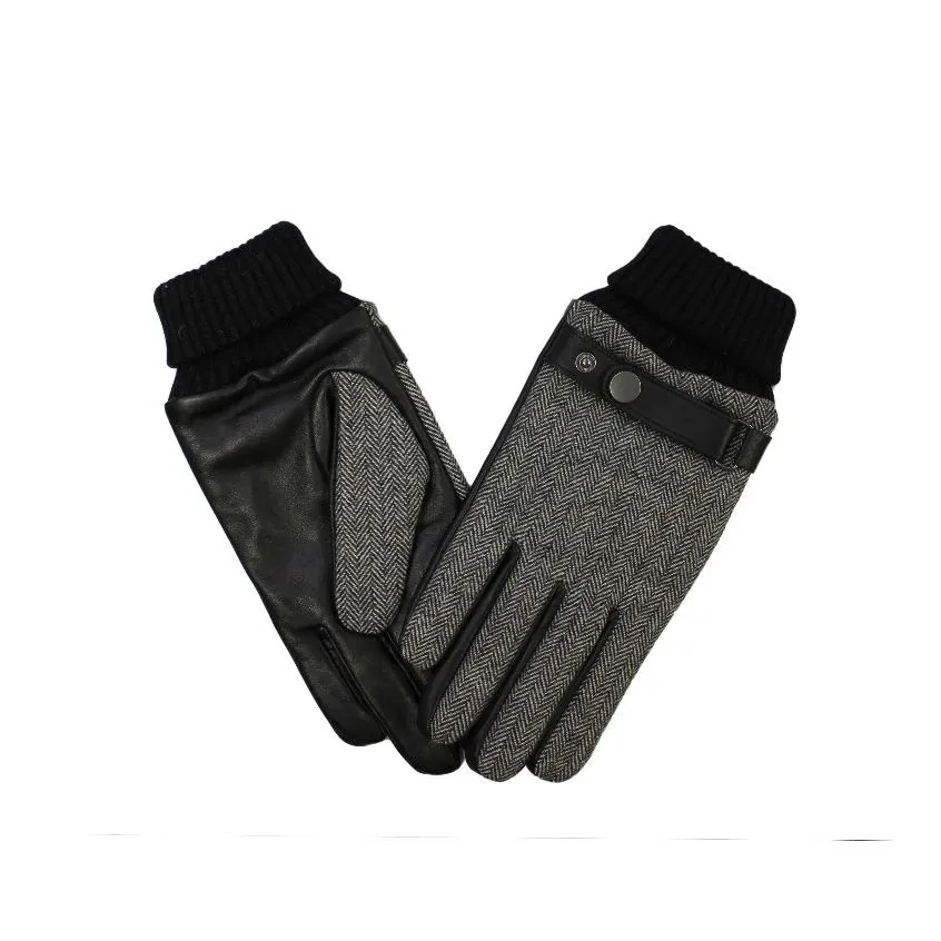 WINTER TIME MEN LEATHER GLOVES 5 DEGREES AND BELOW