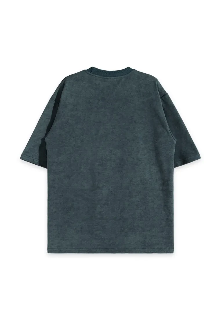 DRUM SELECT PATTERN EMBROIDERY OVERSIZED TEE