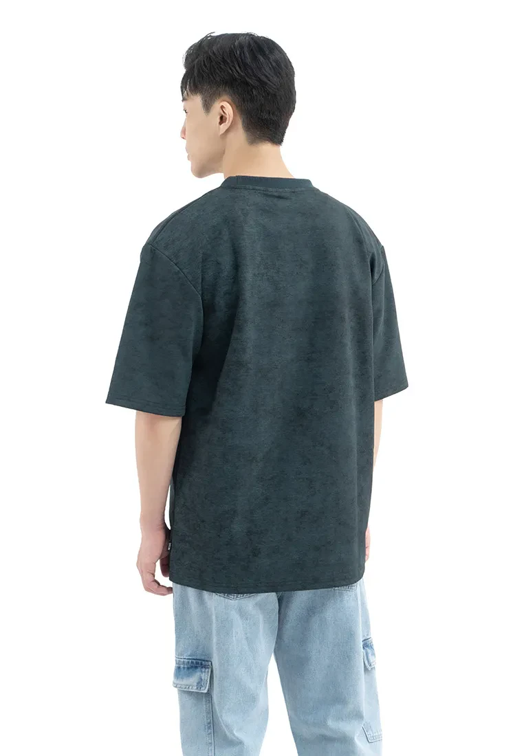 DRUM SELECT PATTERN EMBROIDERY OVERSIZED TEE