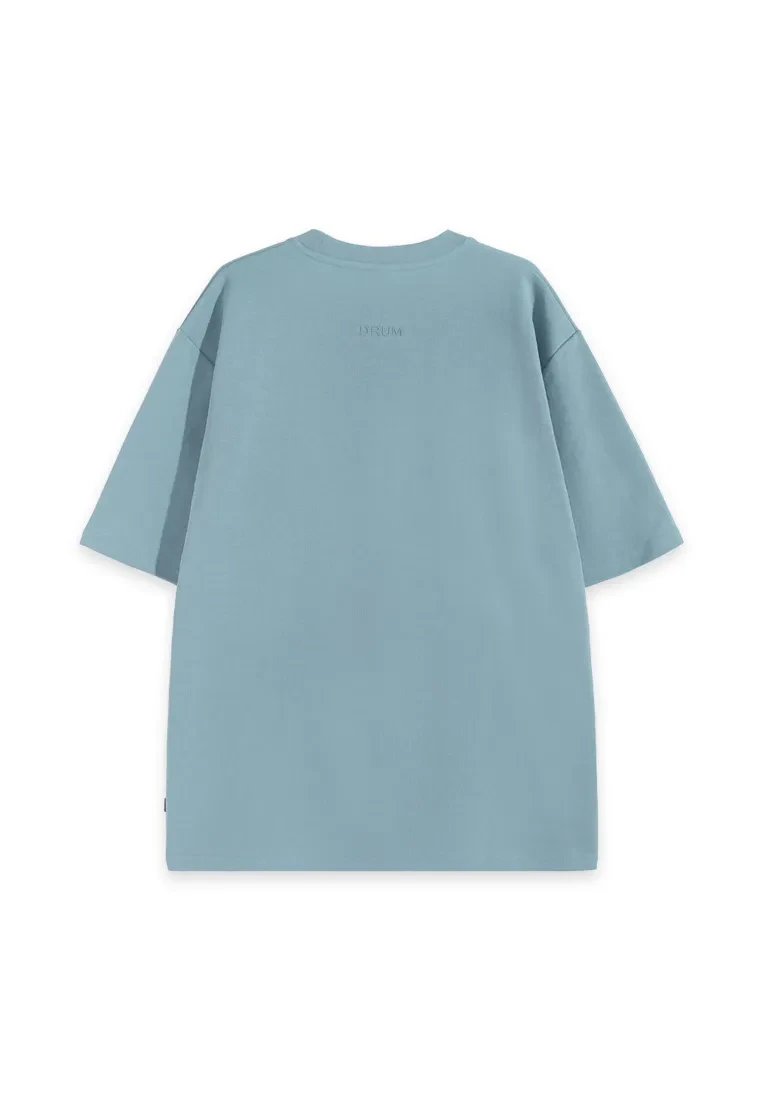 DRUM SELECT EMBOSSED EMBROIDERY OVERSIZED TEE