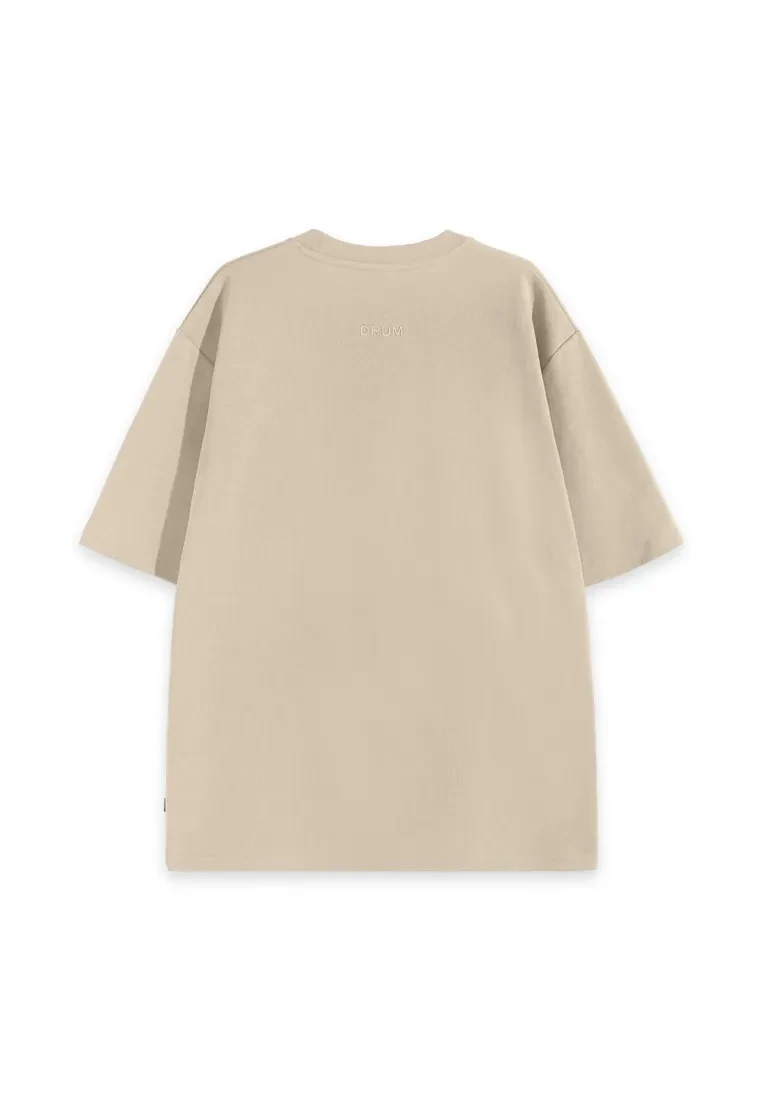 DRUM SELECT EMBOSSED EMBROIDERY OVERSIZED TEE