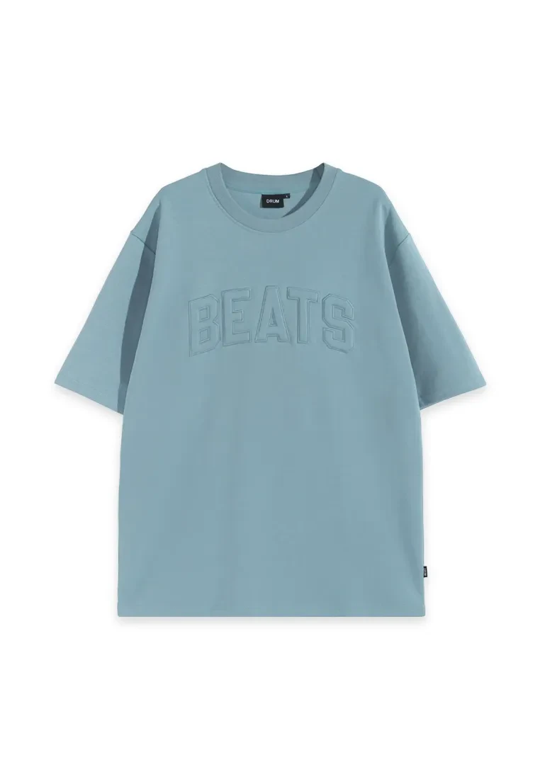 DRUM SELECT EMBOSSED EMBROIDERY OVERSIZED TEE