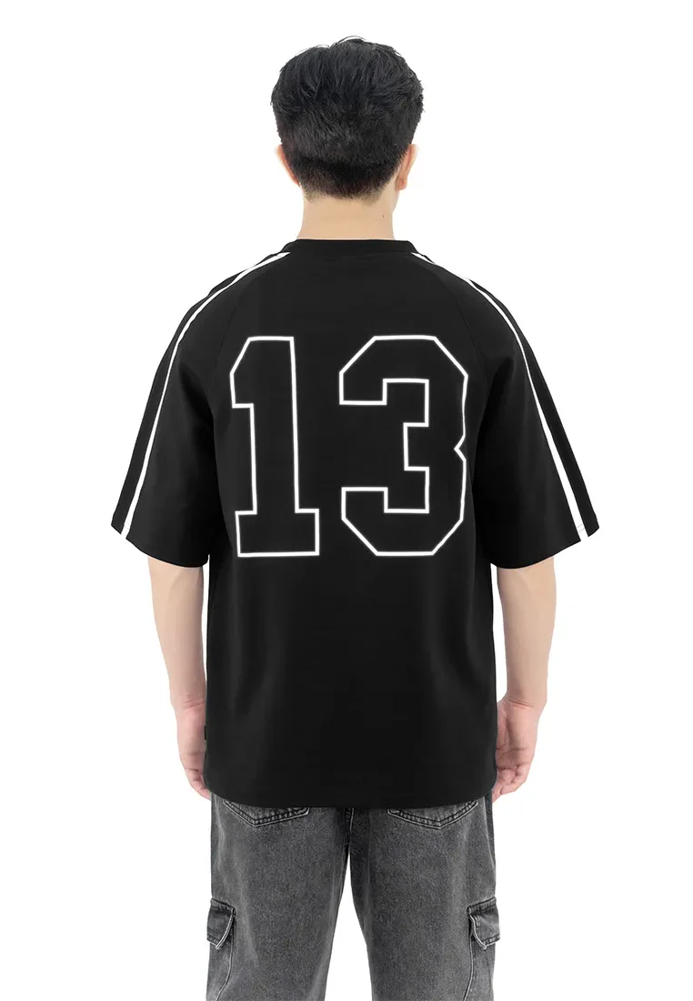 DRUM SELECT REFLECTIVE PRINT OVERSIZED TEE