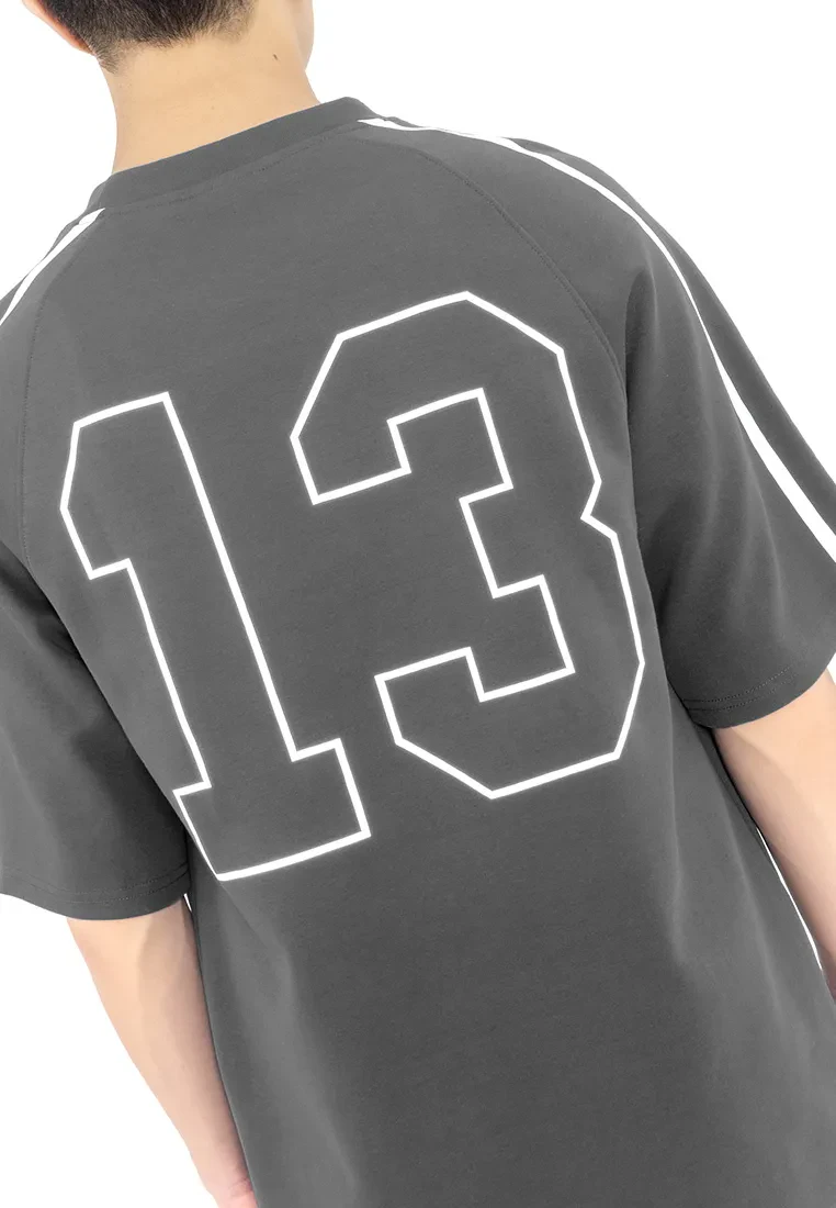DRUM SELECT REFLECTIVE PRINT OVERSIZED TEE