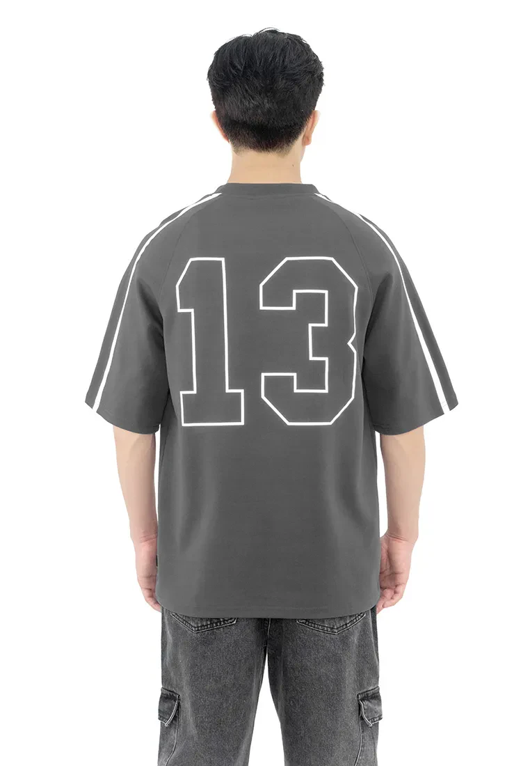 DRUM SELECT REFLECTIVE PRINT OVERSIZED TEE