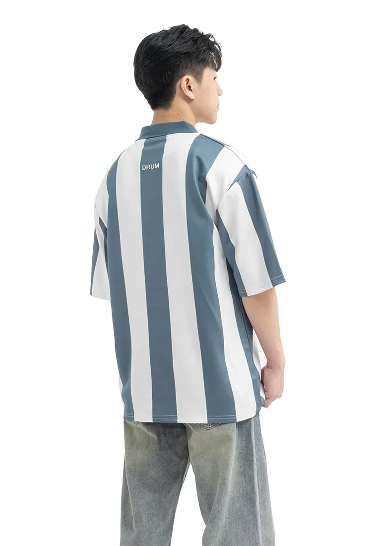 DRUM SELECT VERTICAL STRIPE POLO JERSEY