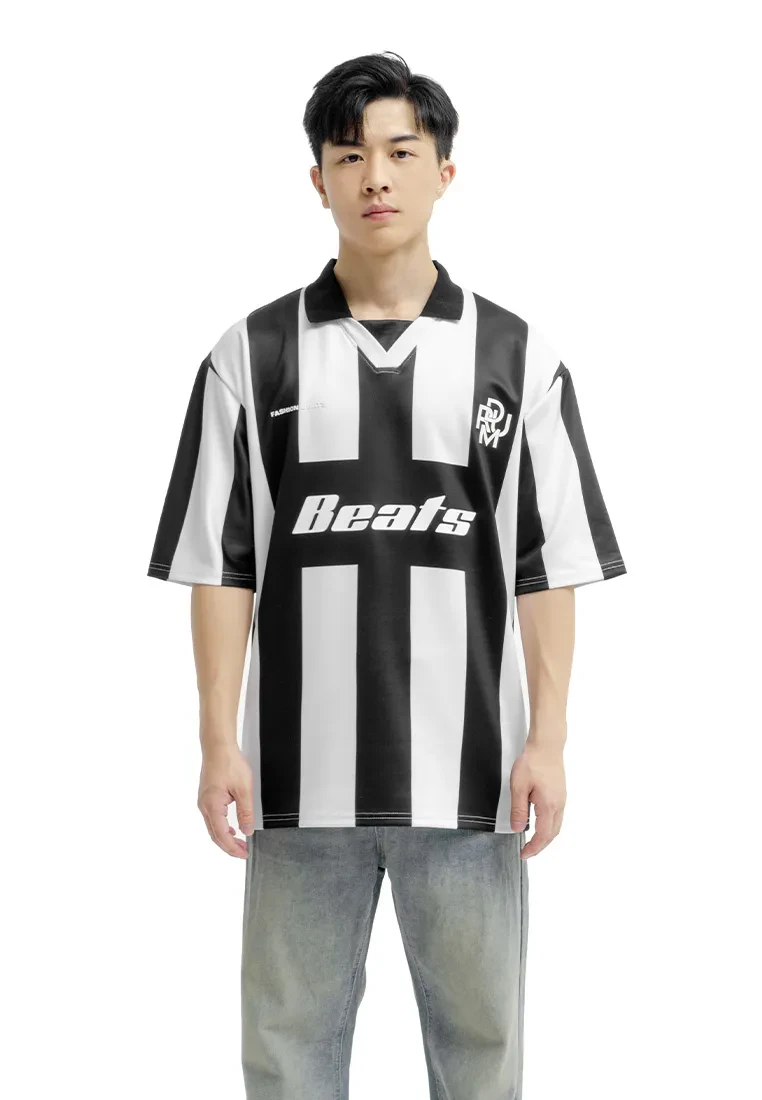 DRUM SELECT VERTICAL STRIPE POLO JERSEY