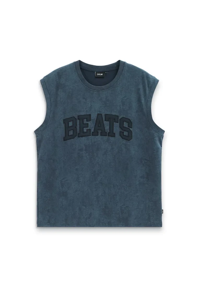 DRUM SELECT LOGO STONE WASHED SINGLET