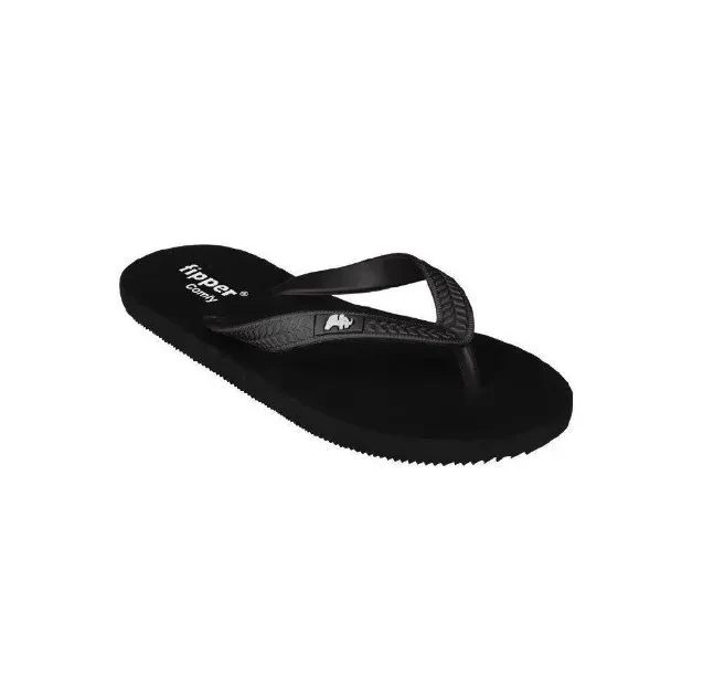 FIPPER SLIPPER COMFY RUBBER FOR MEN IN BLACK