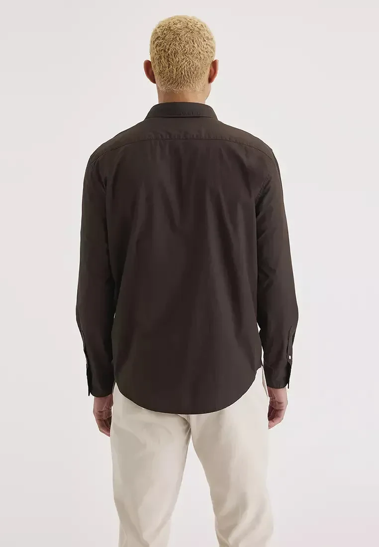 MEN'S LONG SLEEVE CASUAL REGULAR FIT SHIRT