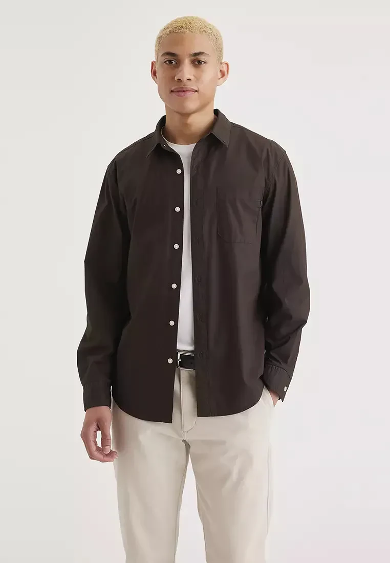 MEN'S LONG SLEEVE CASUAL REGULAR FIT SHIRT