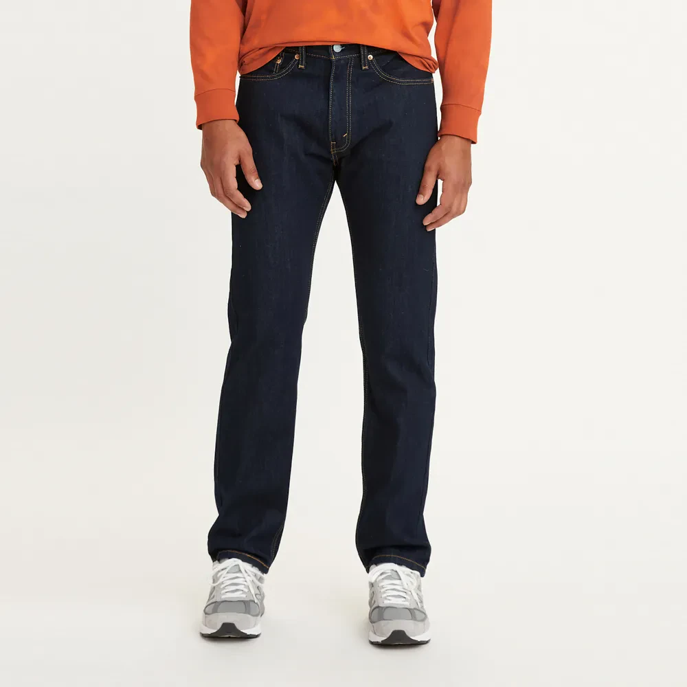 LEVI'S MEN'S 505 REGULAR JEANS - DARK INDIGO (FLAT FINISH)