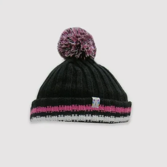 WINTER TIME GIRL 100% ACRYLIC KNITTED HAT
