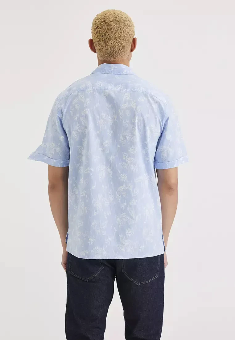 MEN'S CAMP SHIRT REGULAR FIT - BLUE