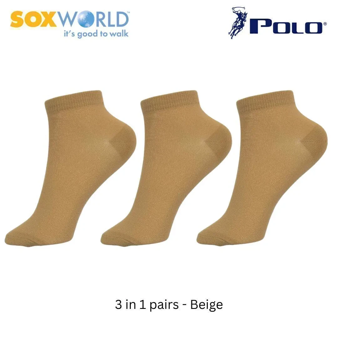 POLO HAUS 3 IN 1 ANKLE SOCKS MUSLIMAH STOKING 25-3710