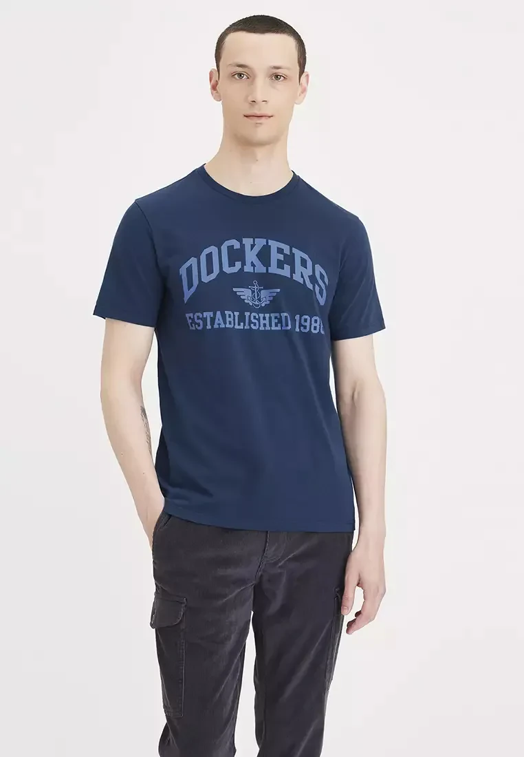 MEN'S GRAPHIC SLIM FIT TEE SHIRT - BLUE