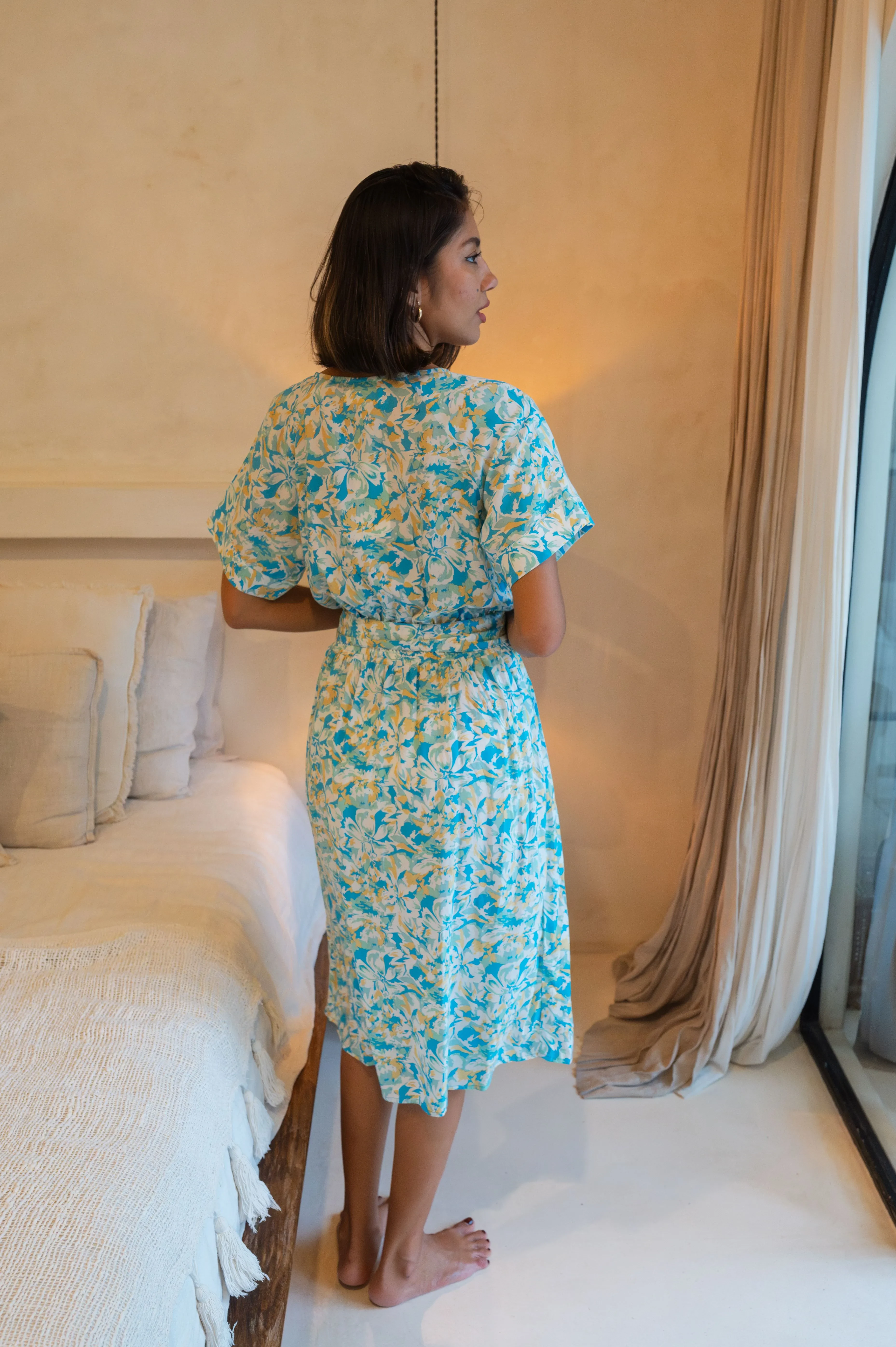 RINA DRESS  BLUE