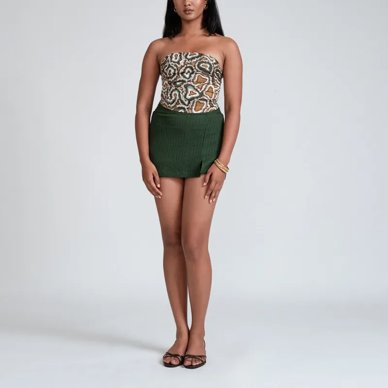 MINI SKORT IN GREEN