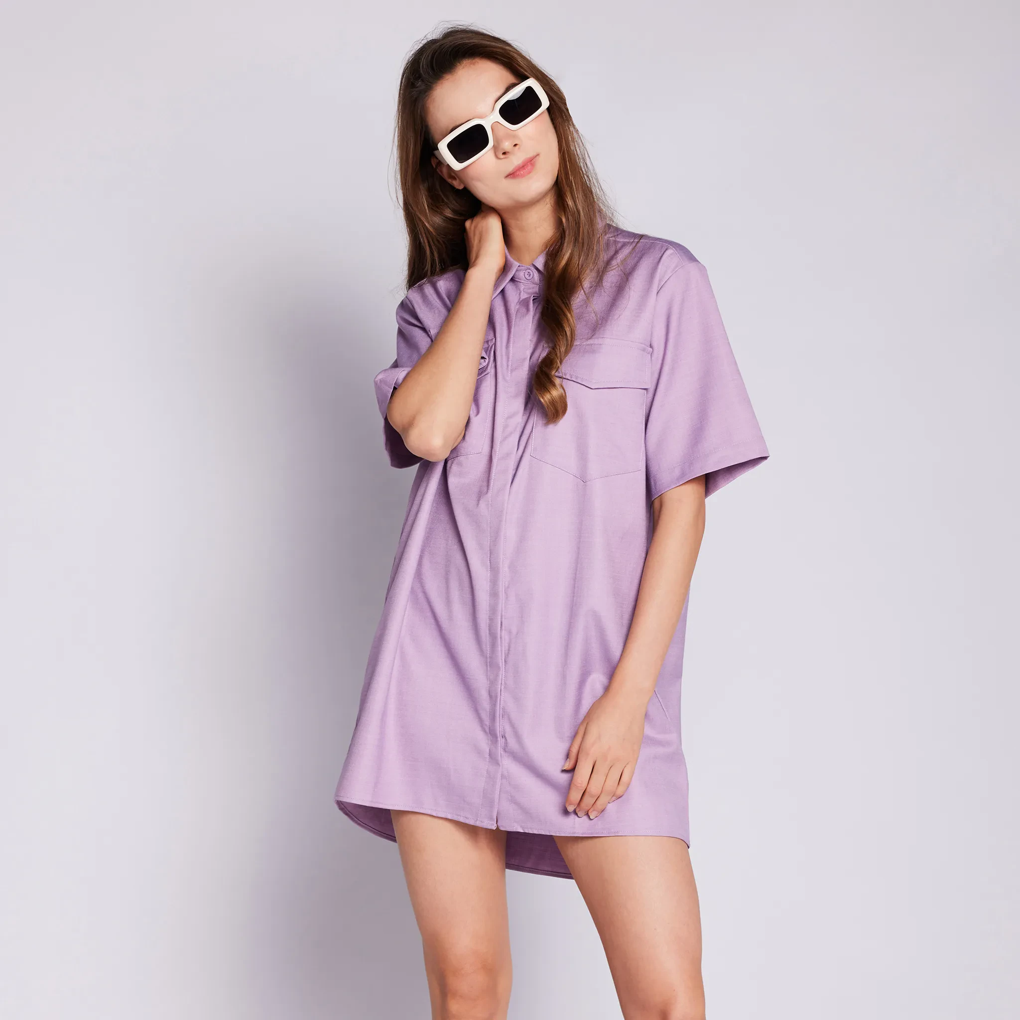 OVERSIZE SHIRT LILAC