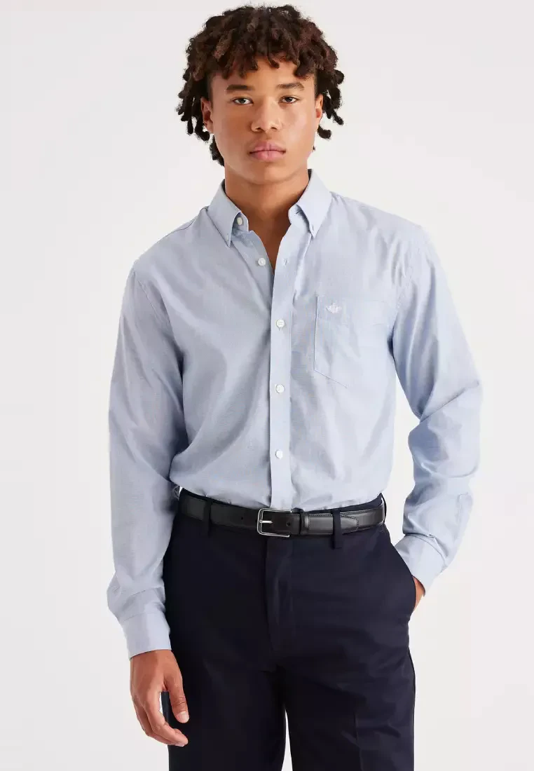 MEN'S LONG-SLEEVE SIGNATURE STAIN DEFENDER® CLASSIC FIT SHIRT 